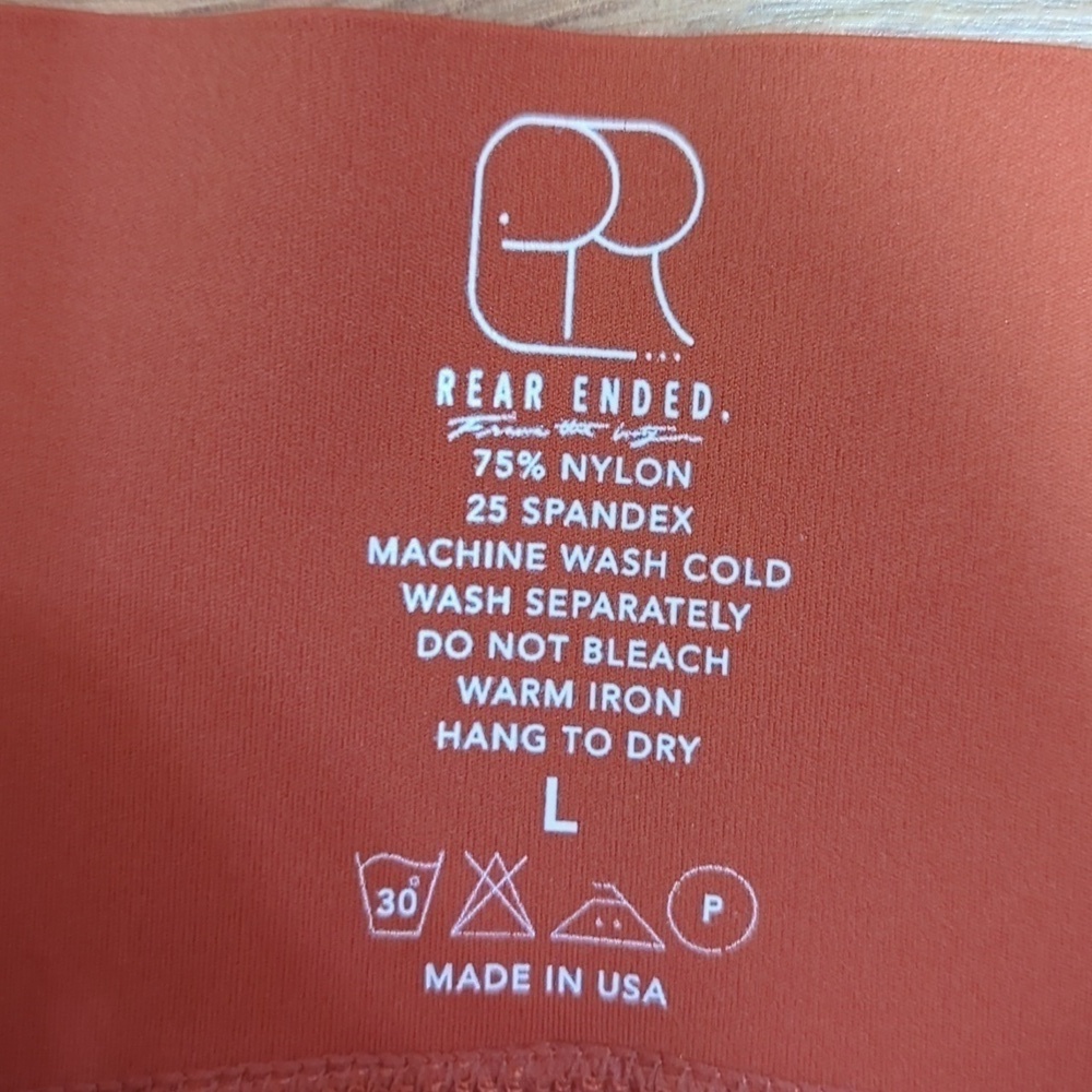Rear Ended Frame the Booty High Waist Fitness Leggings Made in USA L - Picture 5 of 7